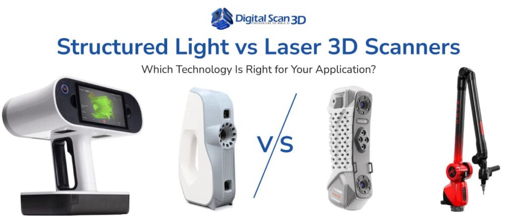 Structured Light vs Laser 3D Scanners