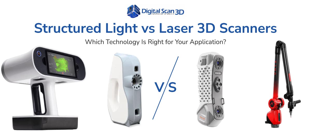 Structured Light vs Laser 3D Scanners